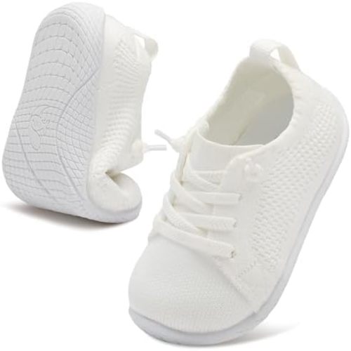 LeIsfIt Toddler Walking Shoes Boys Girls Slip-On Barefoot Shoes Kids Breathable Sneakers Non-Slip Lightweight Tennis Shoe