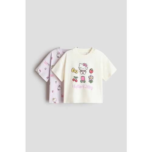 2-PACK PRINTED COTTON T-SHIRTS