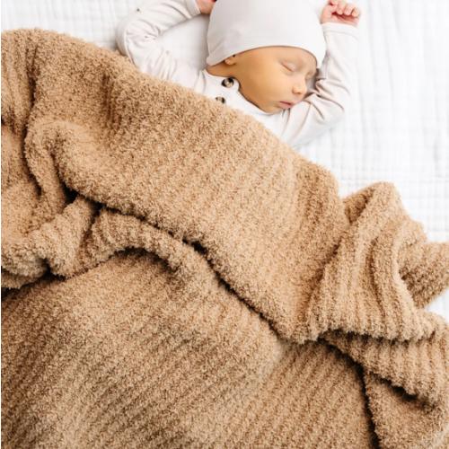 Chenille Blanket - Tan - Small & Large