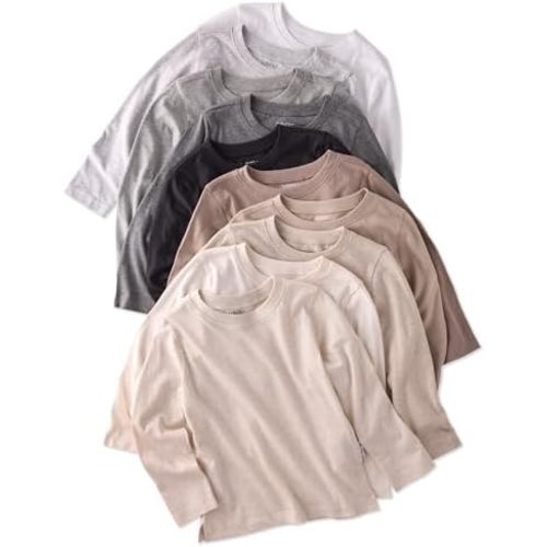 Unisex-Baby London 10-Pack Long Sleeve T-Shirts 100% Organic for Boys & Girls