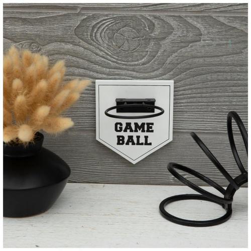 Baseball Holder Wood Wall Decor