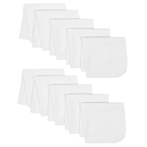 Gerber Baby 10-Pack Terry Washcloths, White, One Size