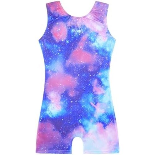 HOZIY Gymnastics Leotards for Girls Unicorn Aurora Rainbow Mermaid Dinosaur Cupcake Sparkle Biketard Toddlers Kids Children