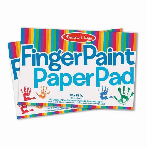 Melissa & Doug 2-Pack 12-Inch Finger Paint Paper Pads