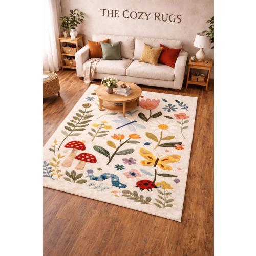 Hand-Tufted Area Rug | Modern Polka Dot Carpet