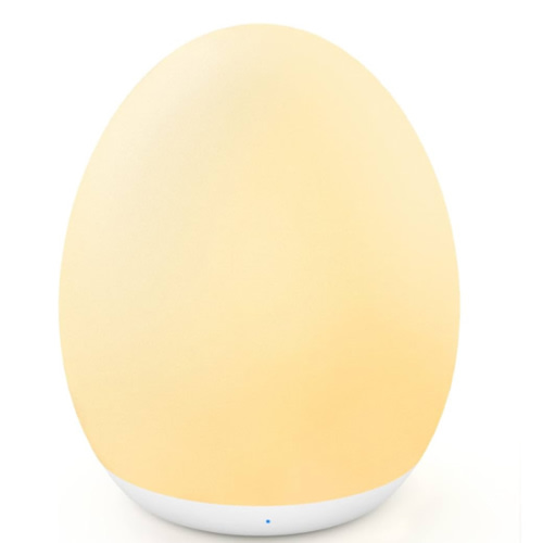 MediAcous Night Light for Kids, Baby Egg Light for Nursery, 7 Colors Changing & Stepless Dimming, Soft Silicone Touch Night Lamp with 1 Hour Timer, Rechargeable Nursery Night for Breastfeeding