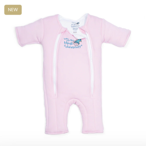 Pink Baby Merlin’s Magic Sleepsuit – Cozy 100% Cotton Baby Sleepwear