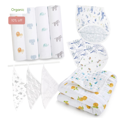 Organic Baby Essentials Bundle | aden + anais Swaddles & Blanket