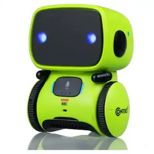 Contixo - Kids Smart Robot Toy – Interactive Mini Robot with Voice Control, Singing, Dancing & Touch Sensor - Green
