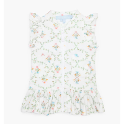 The Baby Frankie Beach Dress - Pastel Trellis