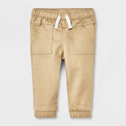 Baby Boys' Casual Pull-On Jeans - Cat & Jack™, Color: Khaki, Size: 0-3M