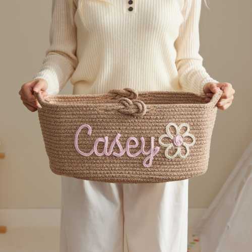 Kids Custom Name Storage Basket · Pets Storage · Personalized Dorm Organizer · Newborn Hamper & Gift Basket · Laundry Basket · Easter Basket