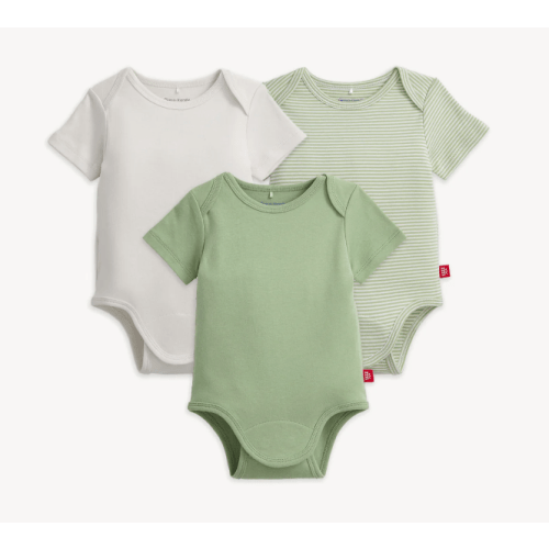 Magnetic 3-Pack Bodysuit - Cream/Central Park/Central Park Strips
