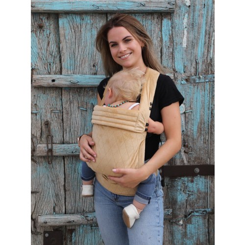 Baby Carrier Beige Velvet (available in 20 colors).