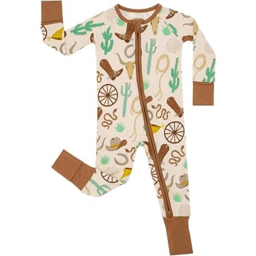 Little Sleepies Pajamas for Baby Boys & Girls, Viscose from Bamboo Baby Pajamas, Sleepers, 2-Way Zipper PJs