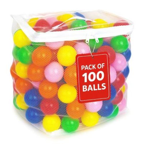 MW SPORTS Play Balls for Ball Pit - Assorted Colors 100 Balls