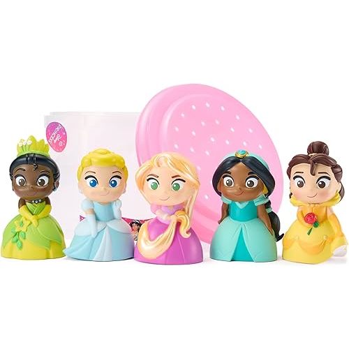 Disney Store Girl's Bath Set (Disney Princess) - Kids Bath Accessories with Beloved Disney Characters - Colorful and Fun Bath Time Essentials for Kids - Suitable for All Ages