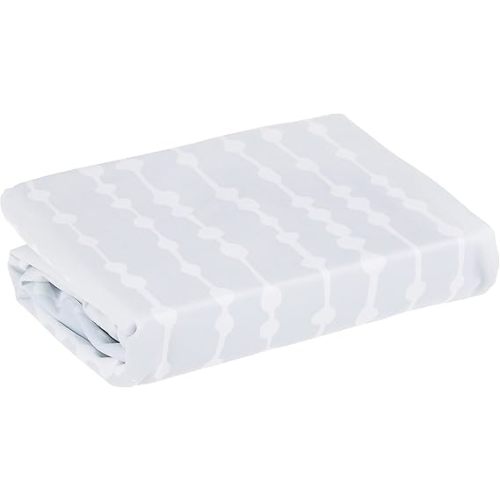 4moms Breeze Bassinet Sheets, Machine Washable, Soft, Plush, Waterproof Fabric, Grey Beads