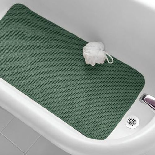 Home Mart Goods Hunter Green Non-Slip Foam Bathtub Shower Mat With Suction Cups - 36" x 17"