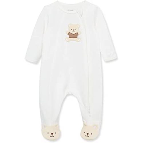 Little Me Clothes for Baby Gender Neutral 100% Cotton Scratch-Free Tag Footed One-Piece Romper Sleeper, Preemie to 9 Months