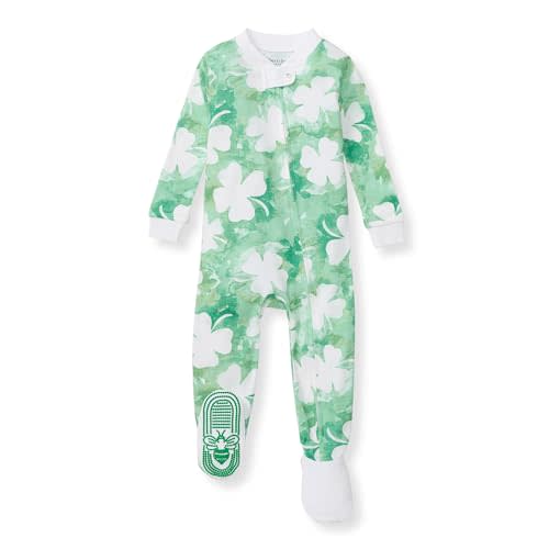 Burt's Bees Baby baby-boys Sleeper Pjs, 100% Organic Cotton, One-piece Footie, Zip Up Jumpsuit, Snug Fit Pajamas