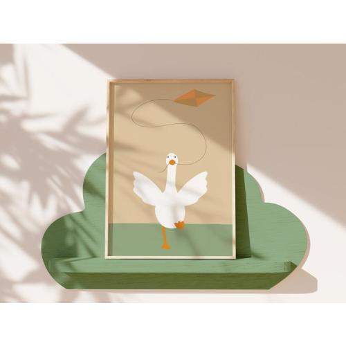 Silly Goose Wall Art, Silly Decor, Nursery Print, Cute Poster, - TikTok Shop