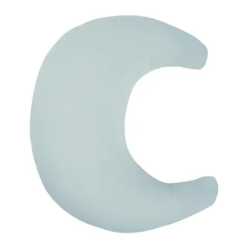 Organic Nursing Pillow (New 2025 Design) | Bottle & Breastfeeding Pillow with Organic Cotton Cover & Fiberfill, Machine Washable Feeding Pillow, Newborn Essentials Must Haves (Bluebell) - v2