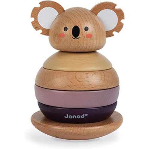 Janod World Wildlife Federation – Wooden Tumbling Koala - 6 Piece Set – Ages 12 Months+ - J08601