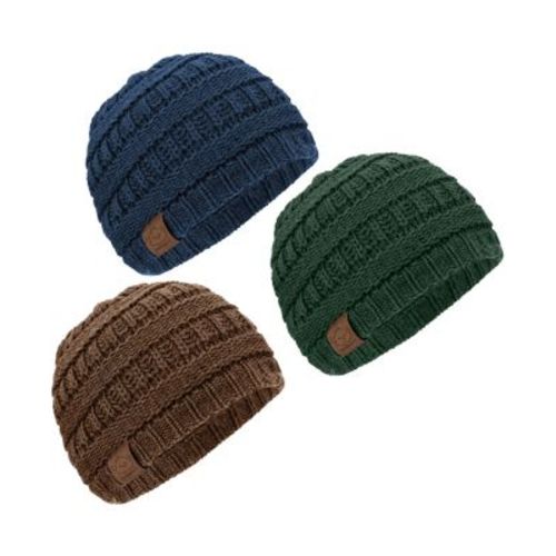 3pk Warmzy Baby Beanies, 0-36 months Baby Hats, Baby Winter Hat for Newborn, Infant, Toddlers, Boys, Girls