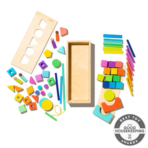 Wooden Block Set | 70-Piece Block Set for Toddlers & Kids | Lovevery