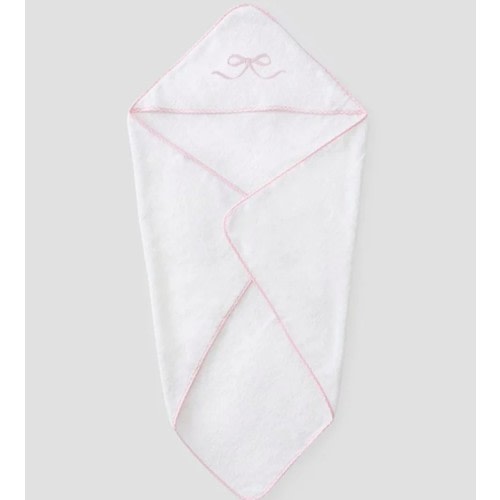 Baby Hooded Towel- Pink Bows