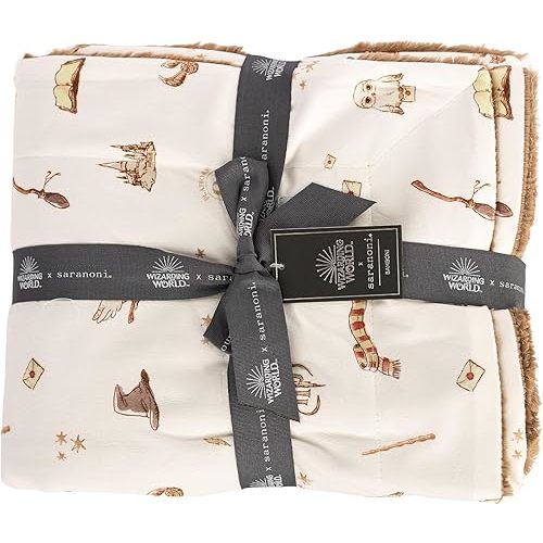Saranoni Minky Lush Baby Blanket Harry Potter Receiving Blanket 30x40