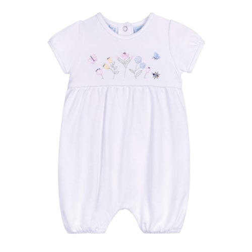 Garden Embroidered Cotton Shortall