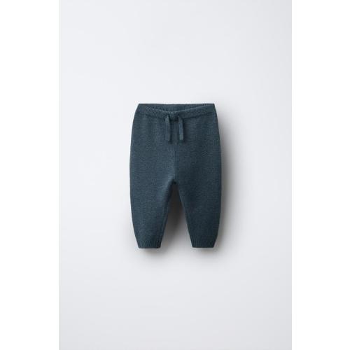 EMBROIDERED DOG KNIT PANTS - Deep blue | ZARA United States