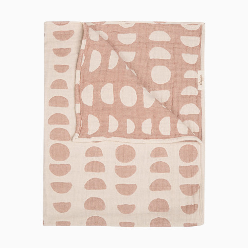 Crane Baby Cotton Muslin Jacquard Blanket - Copper Moon