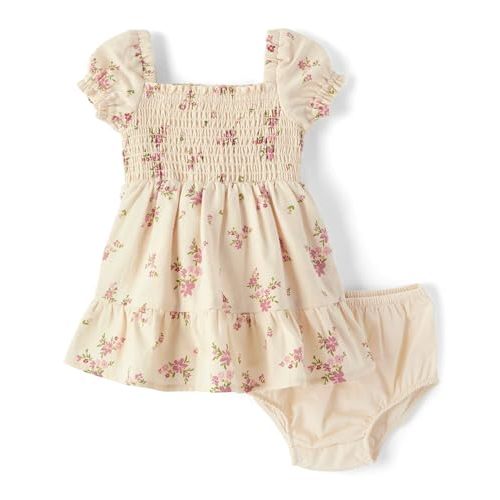 Gymboree,and Newborn Floral Dress with Diaper Cover
