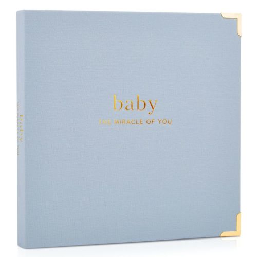 Keepsake Baby Memory Book for Boys and Girls – Timeless First 5 Year Baby Journal, Scrapbook and Photo Album