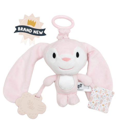 Sensory Pram Toy - Blush the Bunny – Riff Raff Baby AU