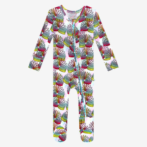Totally Nineties Footie Zippered One Piece