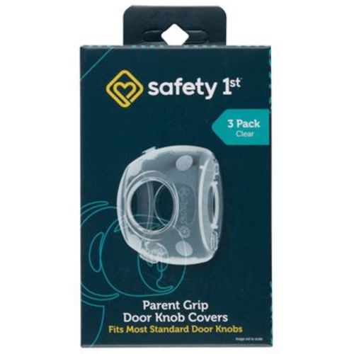 Safety 1st Parent Grip Door Knob Covers - 3pk - Crystal Clear