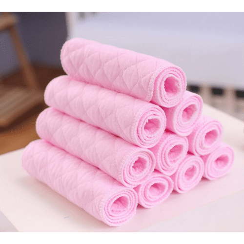 Inerposs Muslin Burp Cloths, Soft Absorbent Washcloths, Baby Care Essentials, Natural Cotton Diapers, Gentle for Sensitive Skin