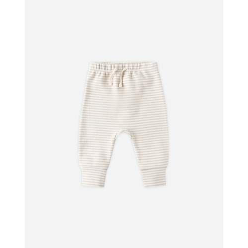 Drawstring Pant || Oat Micro Stripe – Quincy Mae