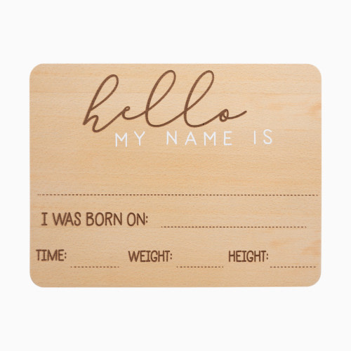 Pearhead Hello World Fill-In Baby Arrival Sign