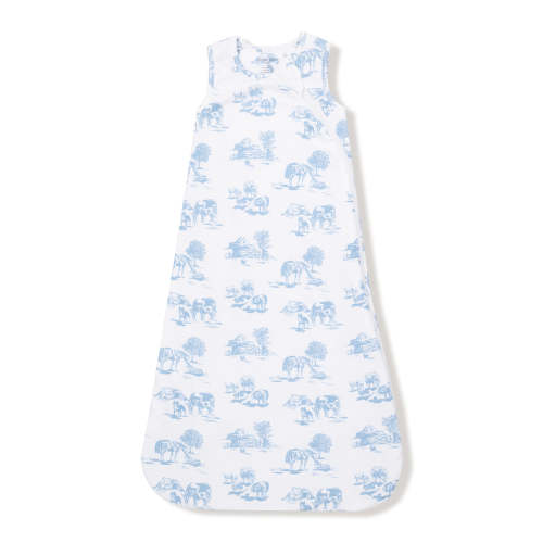 Ribbed Sleep Bag, Farm Toile Blue