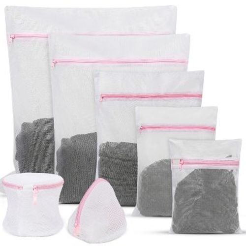 Garnen 7pc Mesh Laundry Bags for Washing, Travel Laundry Bags Mesh Wash Bags, Mesh Laundry Bags for Delicates, Lingerie Bags Washing Machine for Bras