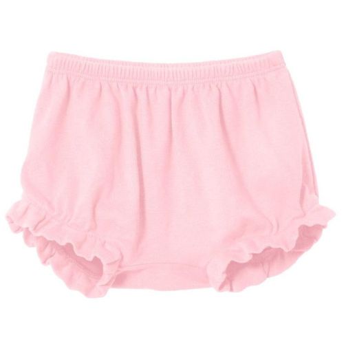 City Threads USA-Made Girls Soft Cotton Bloomer Diaper Cover | Pink - Newborn