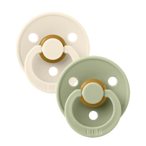 BIBS Colour 2 Pack - Ivory and Sage Pacifiers – Bibsworld store US