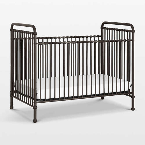 Namesake Abigail Black Vintage Iron 3-in-1 Convertible Baby Crib