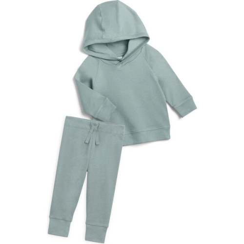 Organic Hoodie And Pant Set, Ocean