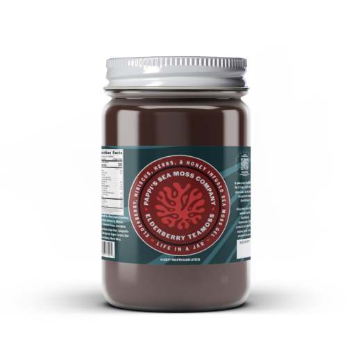 The Elderberry & Hibiscus 7 Herb TeaMoss 32 oz. Jar